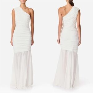 Elliatt One-Shoulder White Vienna Gown